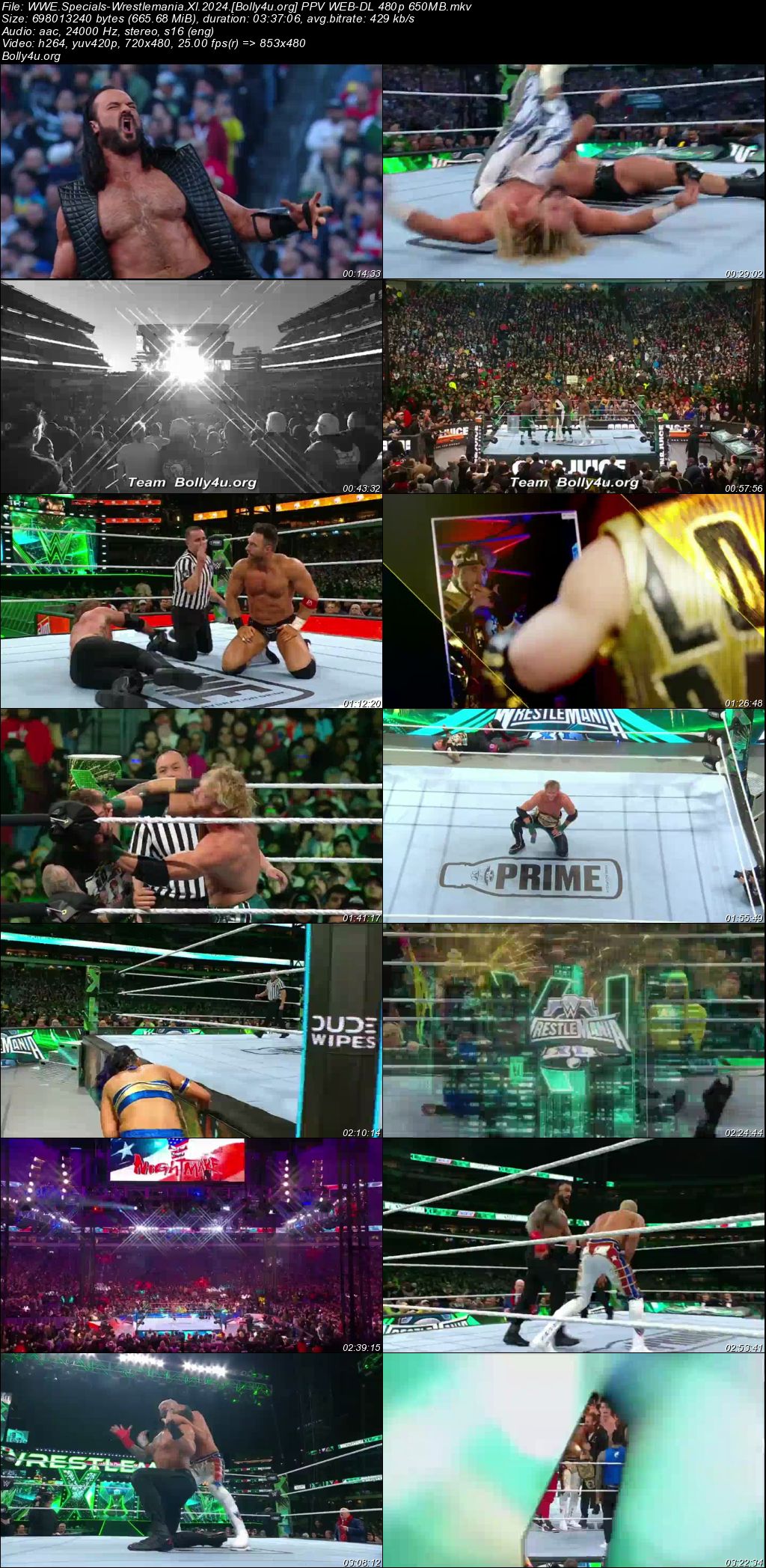 WWE Specials Wrestlemania Xl 2024 WEB-DL PPV 720p 480p Download