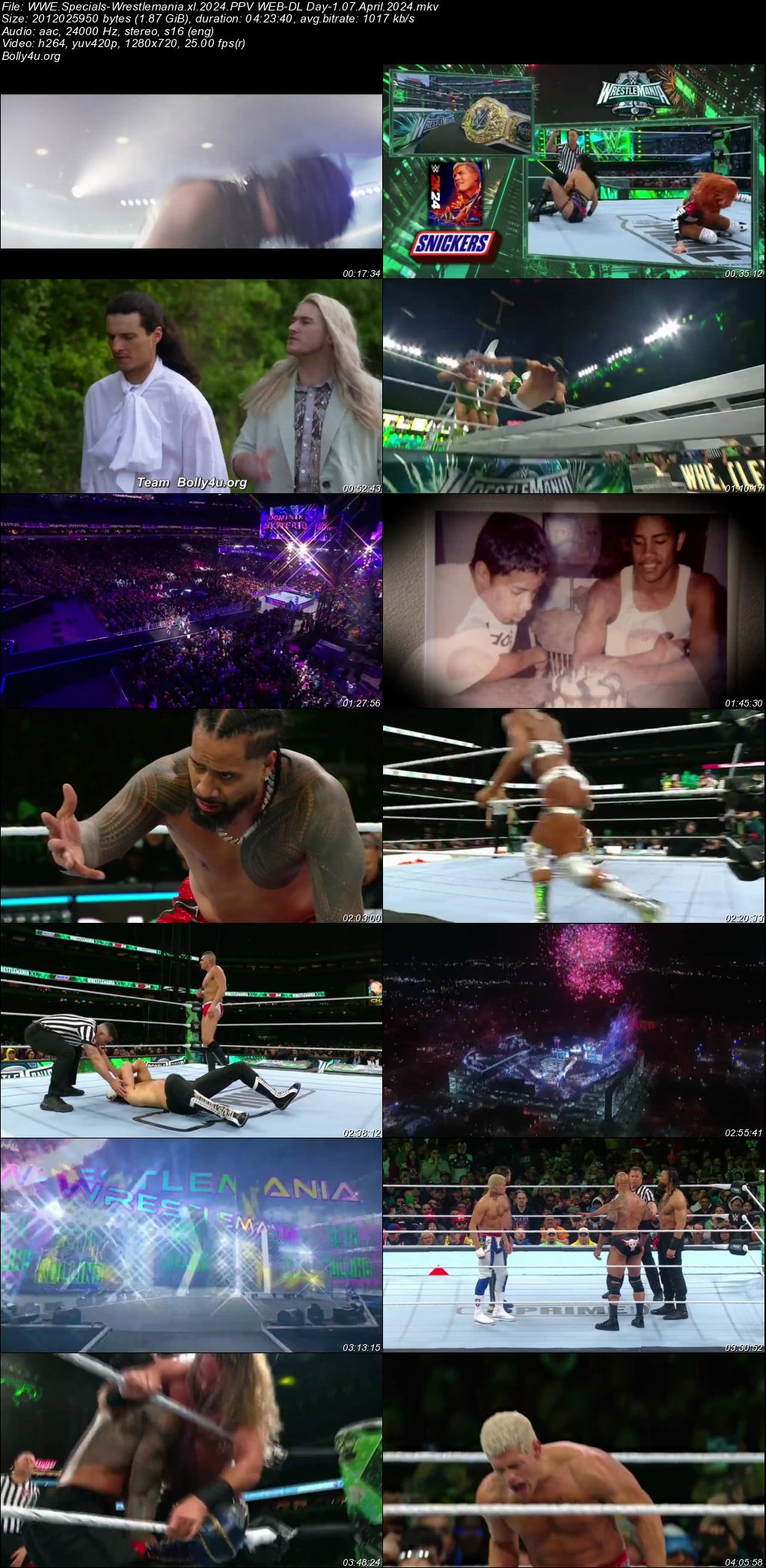 WWE Specials Wrestlemania XI 2024 WEB-DL PPV 07 April 2024 720p 480p Download