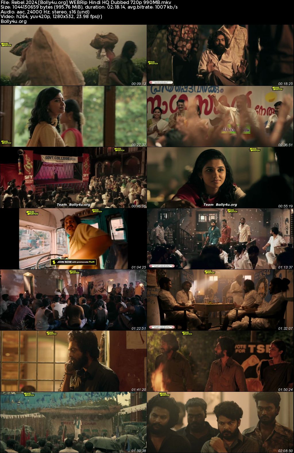 Rebel 2024 WEBRip Hindi HQ Dubbed Full Movie Download 1080p 720p 480p