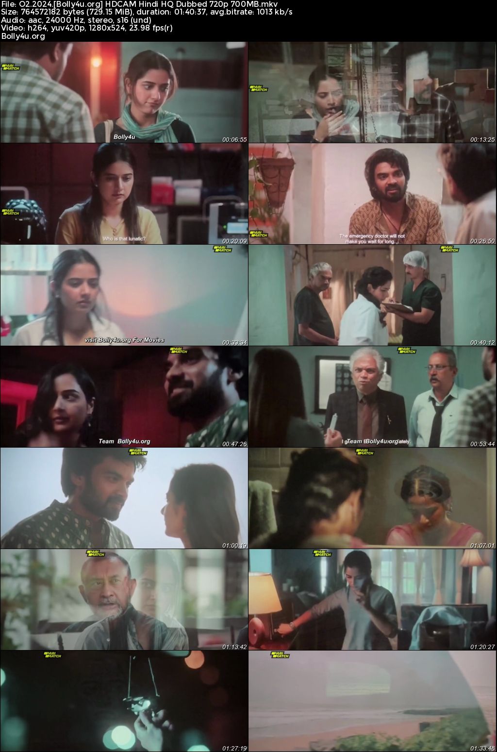 O2 2024 HDCAM Hindi HQ Dubbed Full Movie Download 1080p 720p 480p