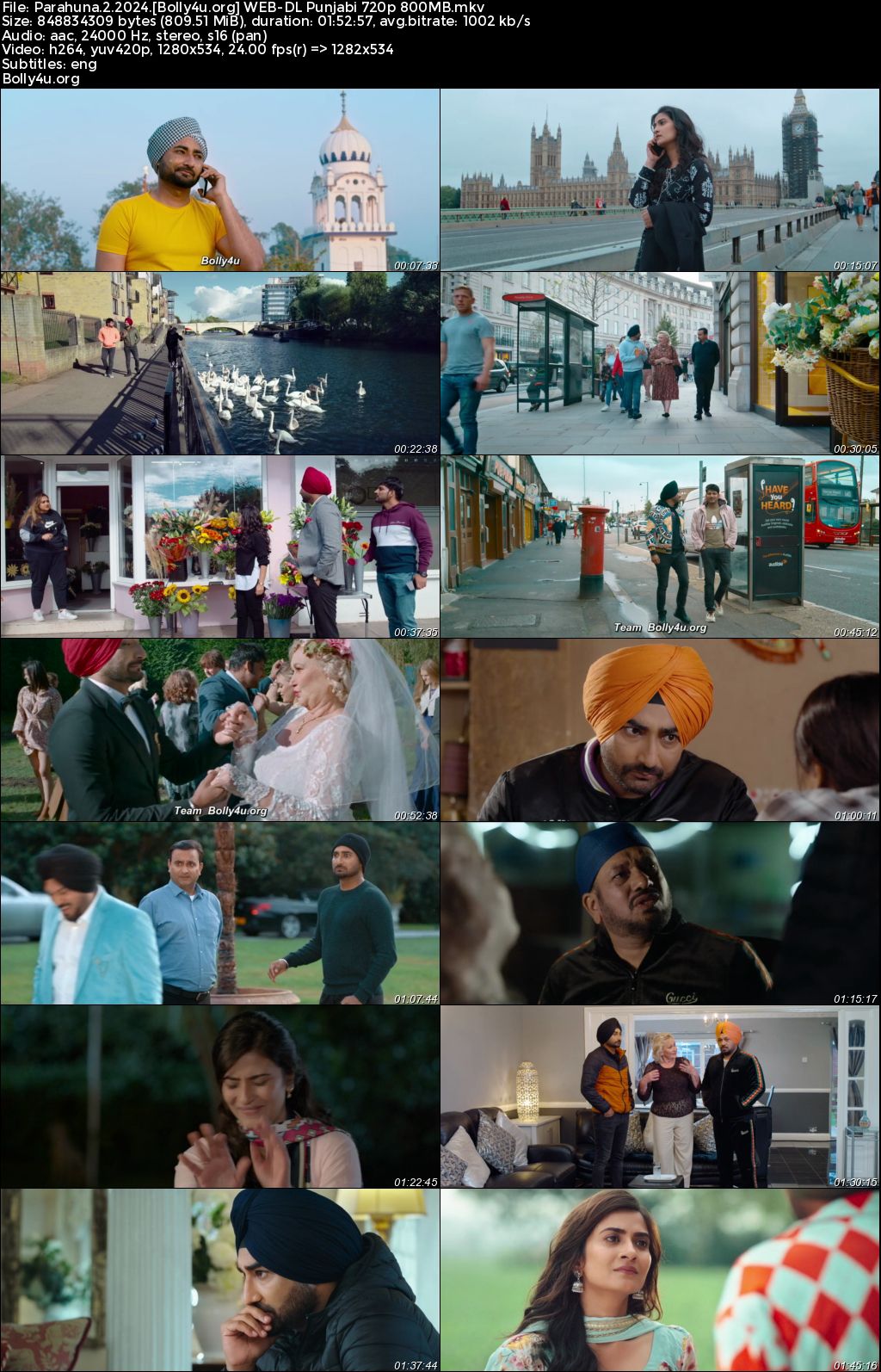 Parahuna 2 2024 WEB-DL Punjabi Full Movie Download 720p 480p