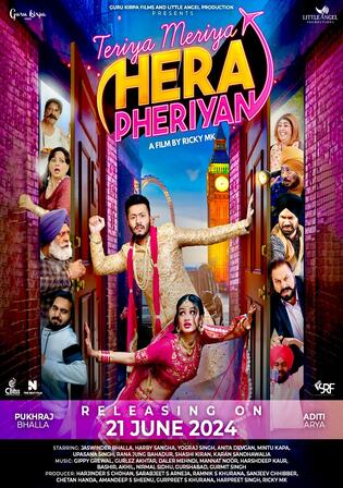 Teriya Meriya Hera Pheriyan 2024 HDCAM Punjabi Full Movie Download 1080p 720p 480p