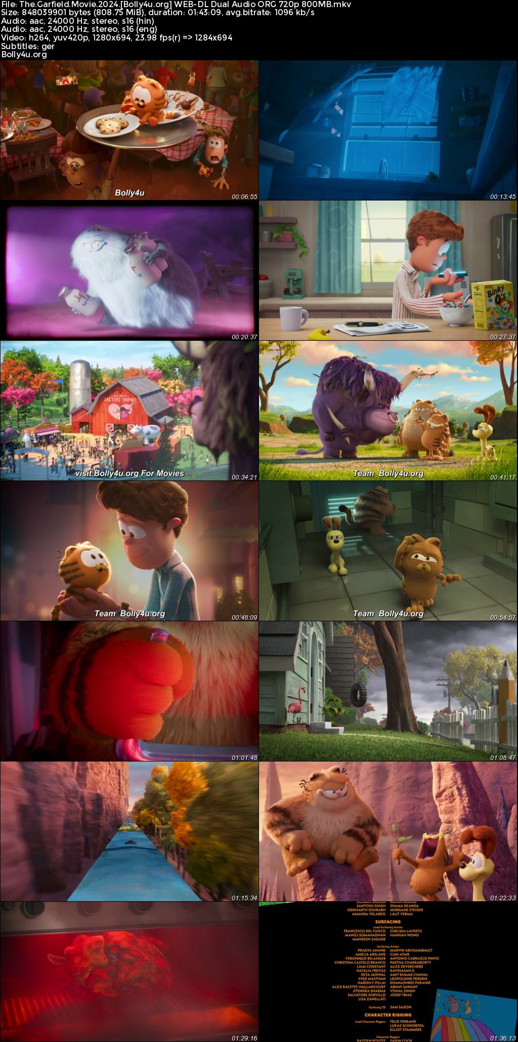 The Garfield Movie 2024 WEB-DL Hindi Dual Audio ORG Full Movie Download 1080p 720p 480p