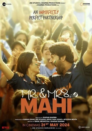 Mr & Mrs Mahi 2024 WEB-DL Hindi Full Movie Download 1080p 720p 480p Watch online Free bolly4u