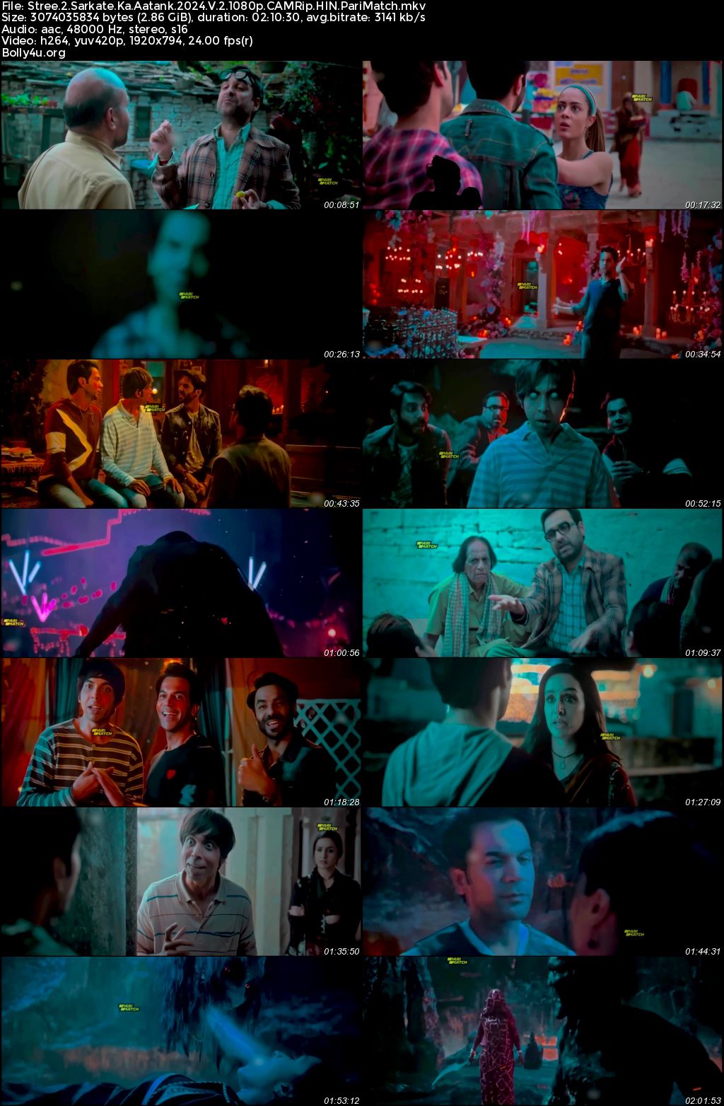 Stree 2 2024 HDTS Hindi Full Movie Download 1080p 720p 480p