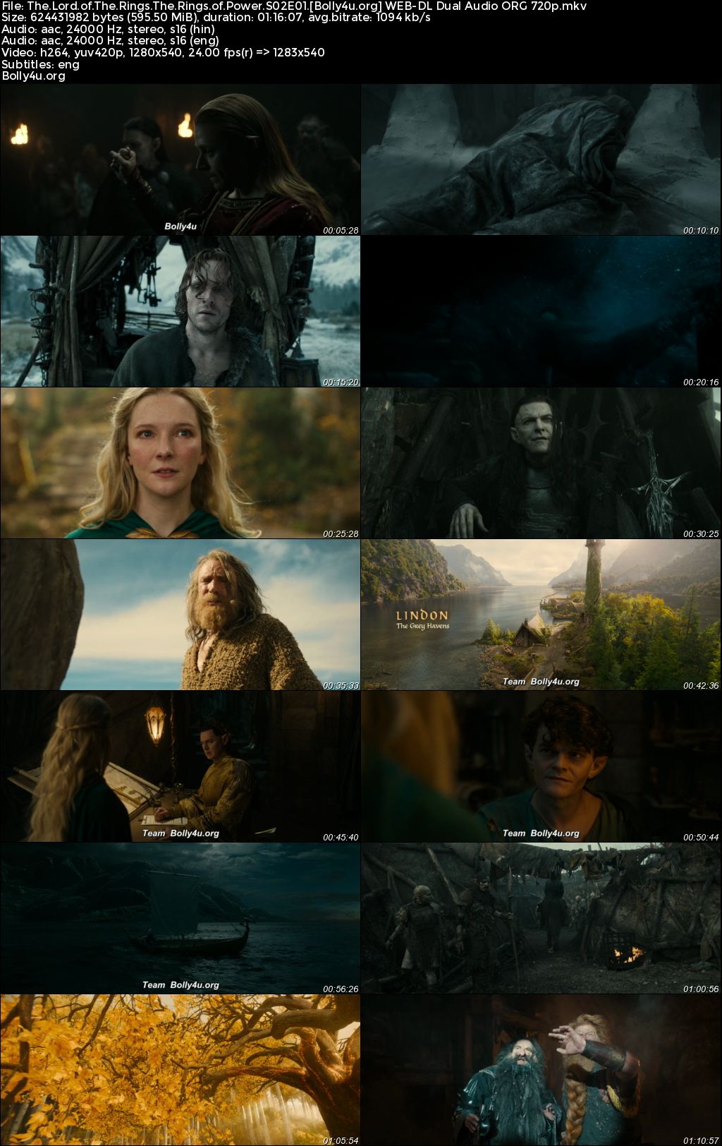 The Lord of The Rings The Rings of Power 2024 WEB-DL Hindi Dual Audio ORG S02 Complete Download 720p