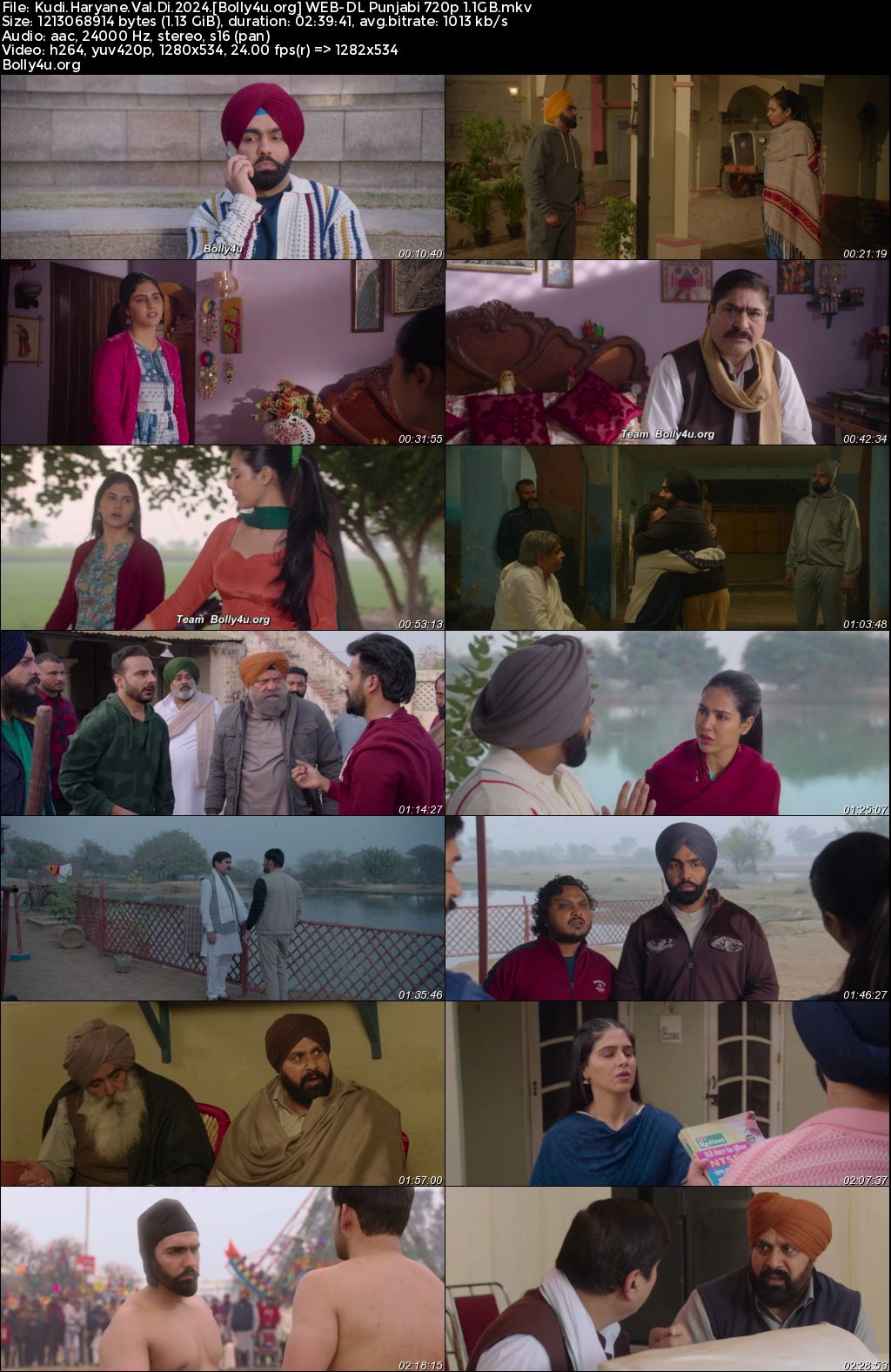 Kudi Haryane Val Di 2024 WEB-DL Punjabi Full Movie Download 1080p 720p 480p