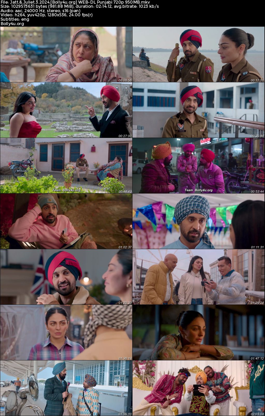 Jatt And Juliet 3 2024 WEB-DL Punjabi Full Movie Download 1080p 720p 480p