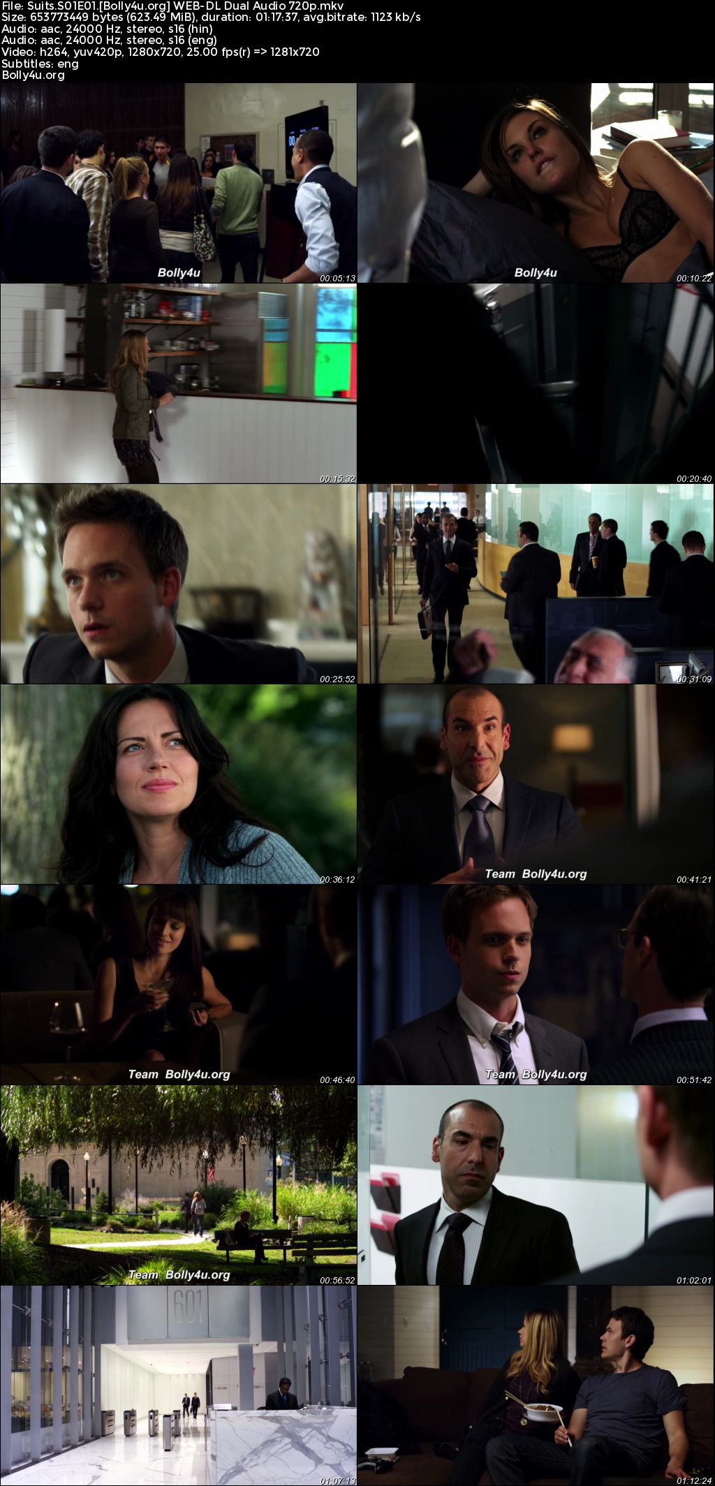 Suits 2011 WEB-DL Hindi Dual Audio ORG S01 Complete Download 720p 480p