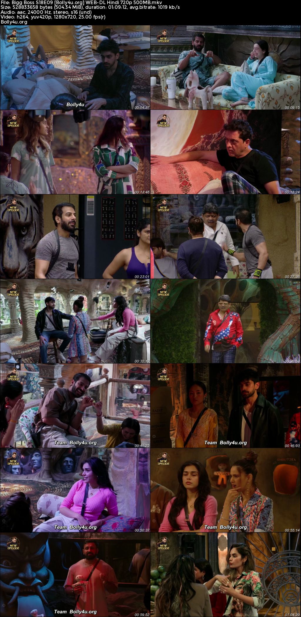 Bigg Boss 2024 WEB-DL Hindi S18E09 Download 720p 480p