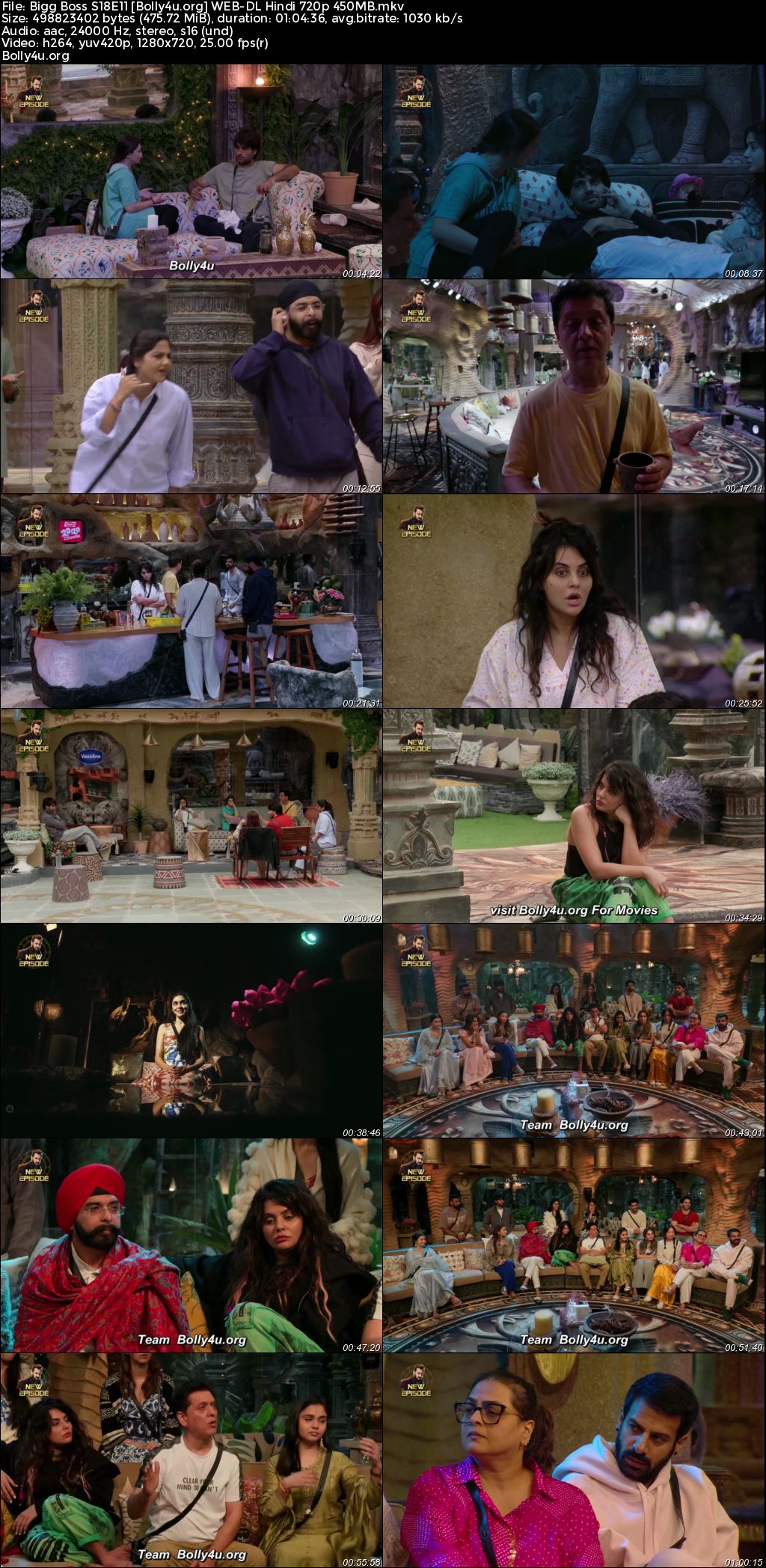Bigg Boss 2024 WEB-DL Hindi S18E11 Download 720p 480p