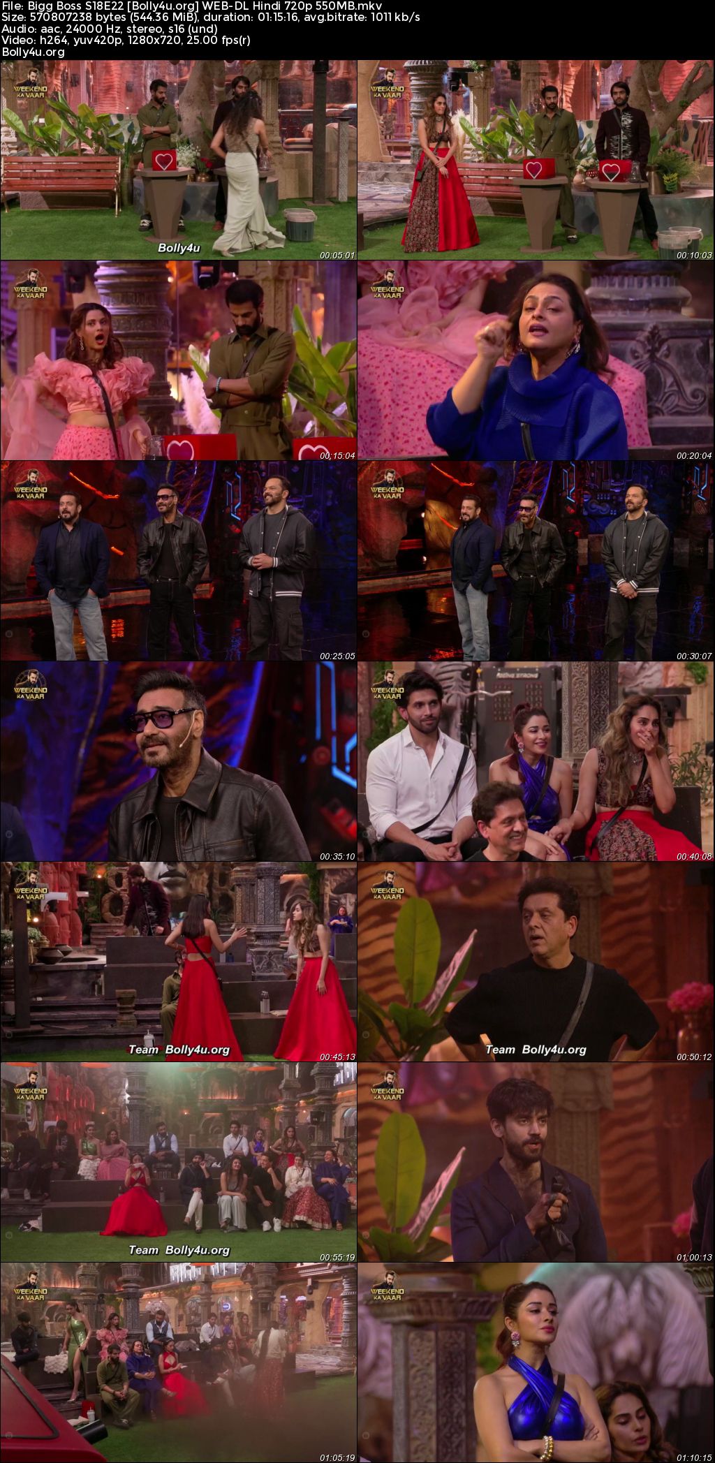 Bigg Boss 2024 WEB-DL Hindi S18E22 Download 720p 480p