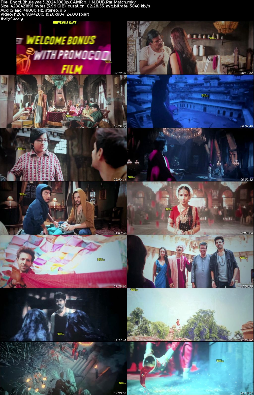 Bhool Bhulaiyaa 3 2024 HDTC Hindi Full Movie Download 1080p 720p 480p