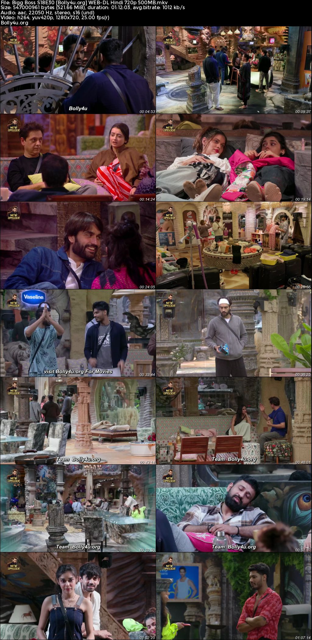 Bigg Boss 2024 WEB-DL Hindi S18E30 Download 720p 480p