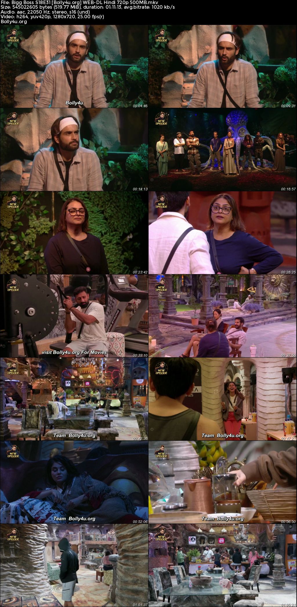 Bigg Boss 2024 WEB-DL Hindi S18E31 Download 720p 480p