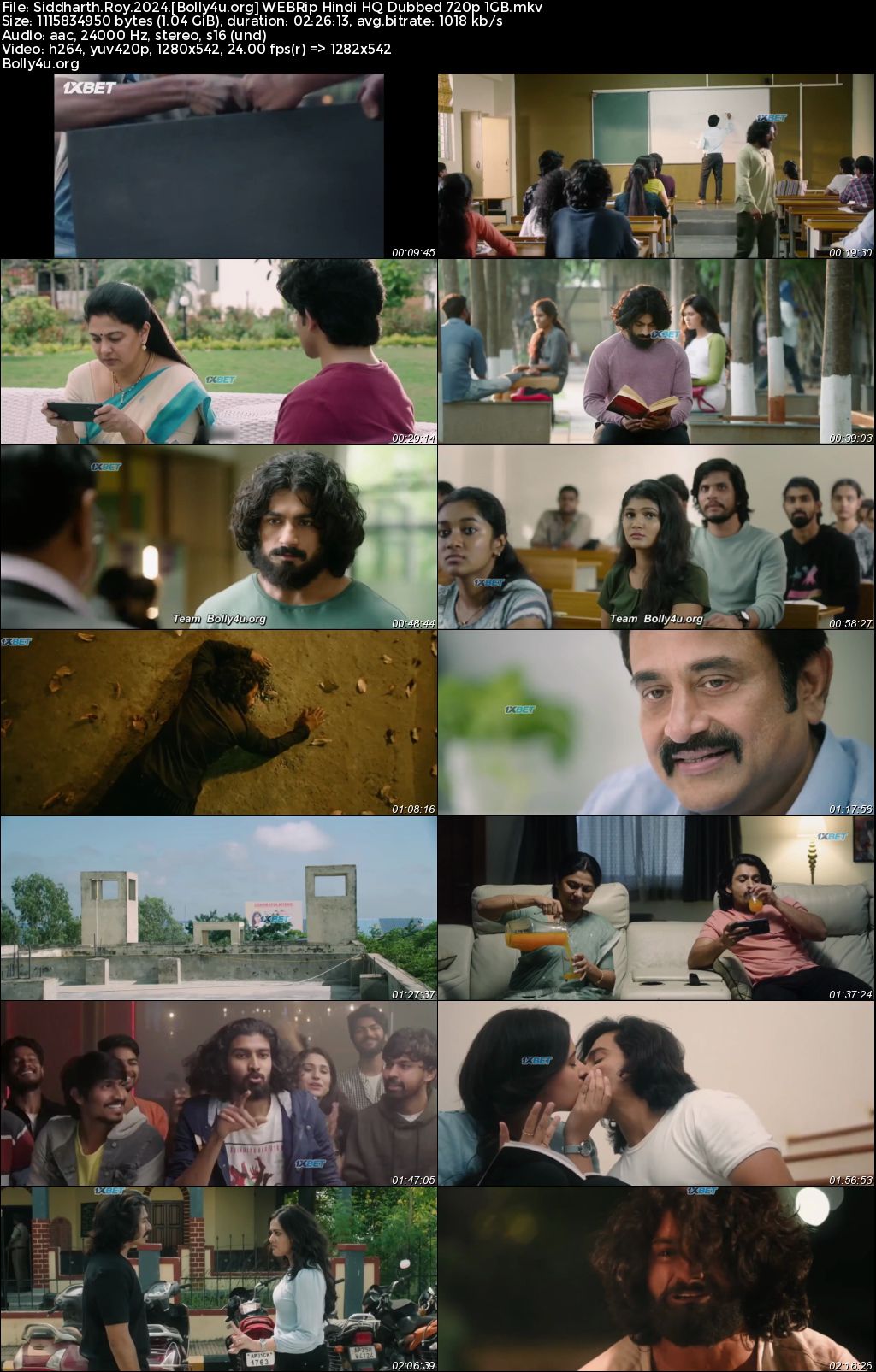 Siddharth Roy 2024 WEBRip Hindi HQ Dubbed Full Movie Download 1080p 720p 480p