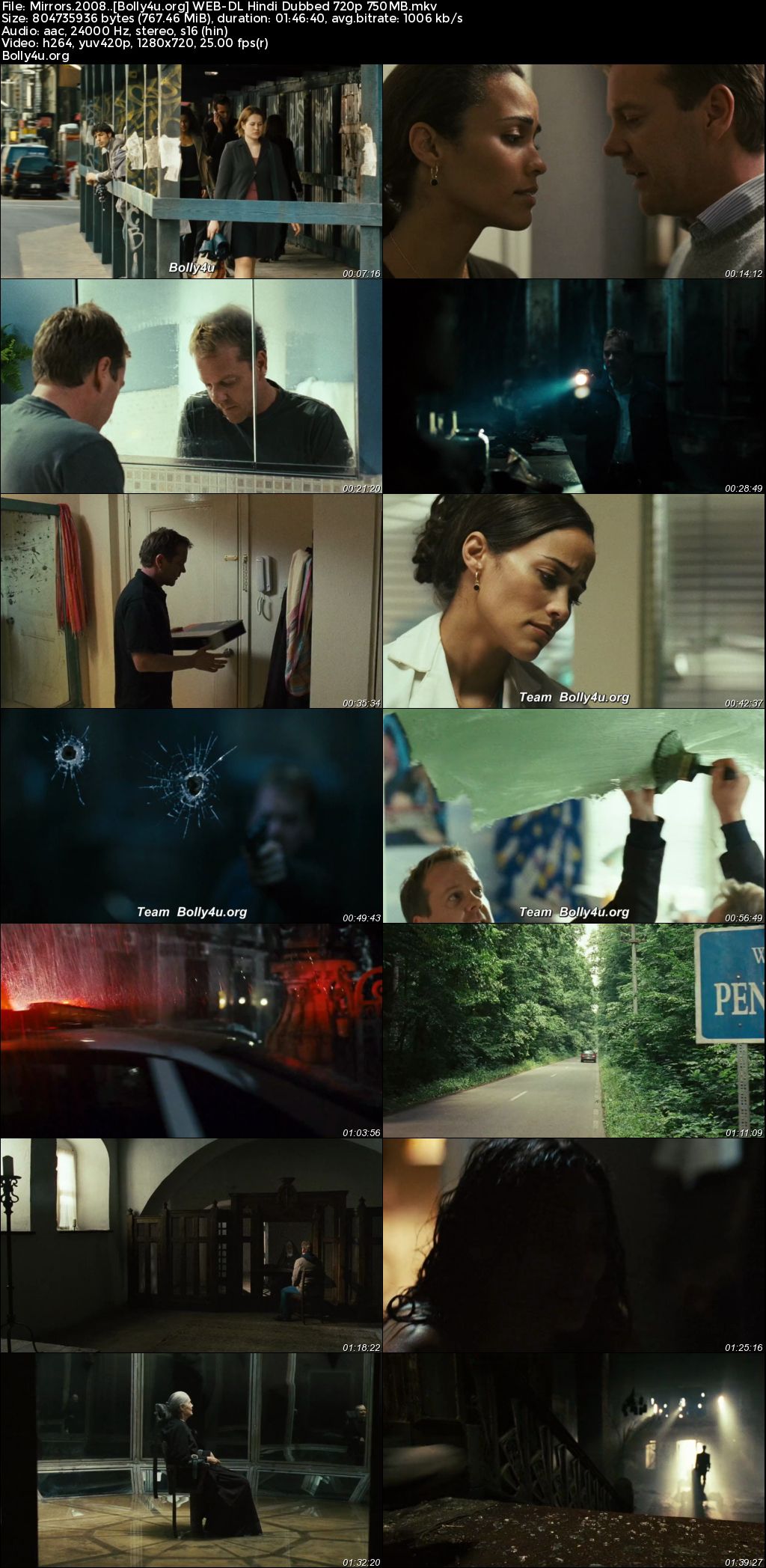 Mirrors 2008 WEB-DL Hindi Dubbed ORG Full Movie Download 1080p 720p 480p