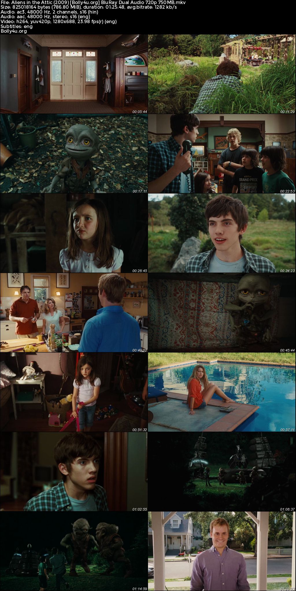 Aliens in the Attic 2009 BluRay Hindi Dual Audio Full Movie Download 720p 480p