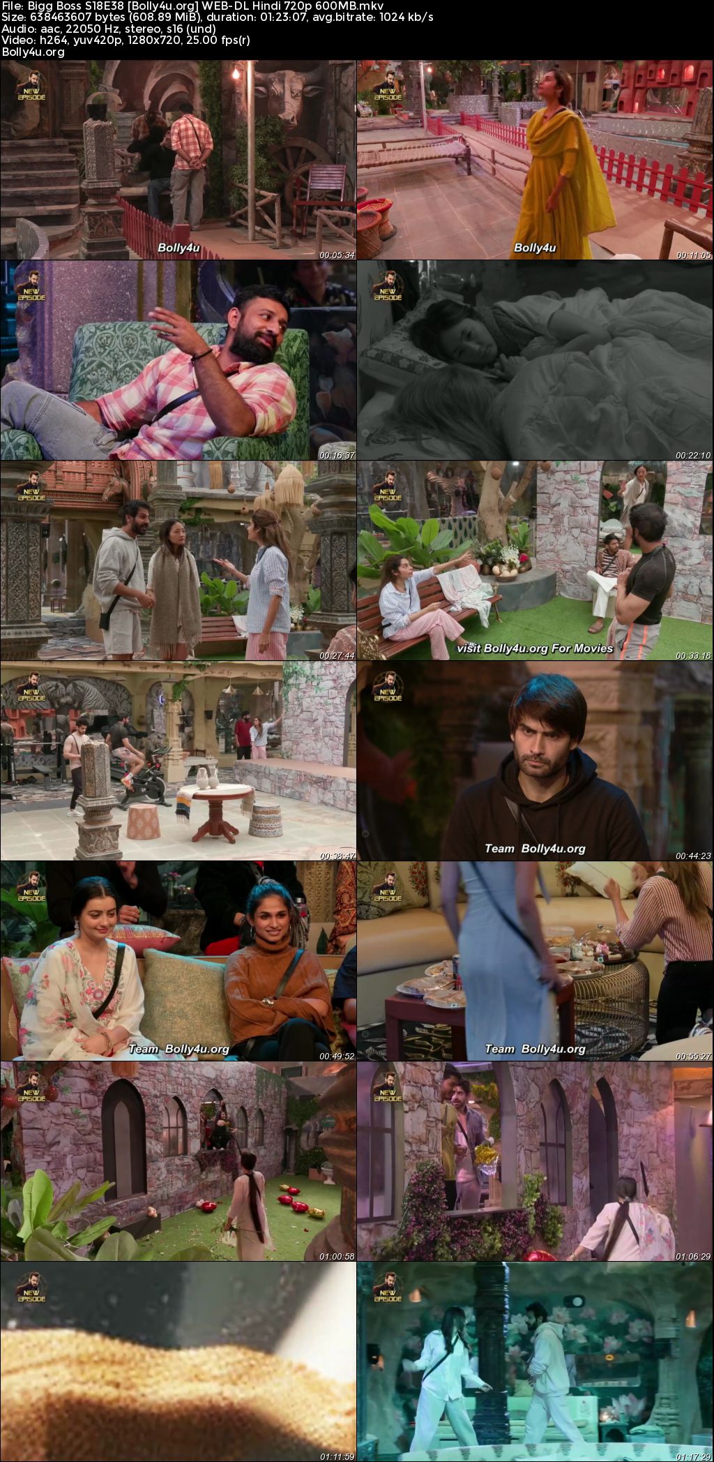 Bigg Boss 2024 WEB-DL Hindi S18E38 Download 720p 480p