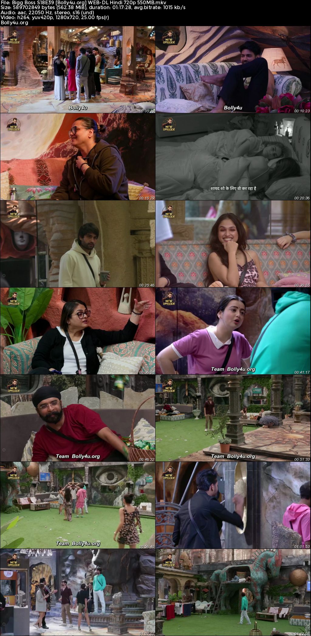 Bigg Boss 2024 WEB-DL Hindi S18E39 Download 720p 480p