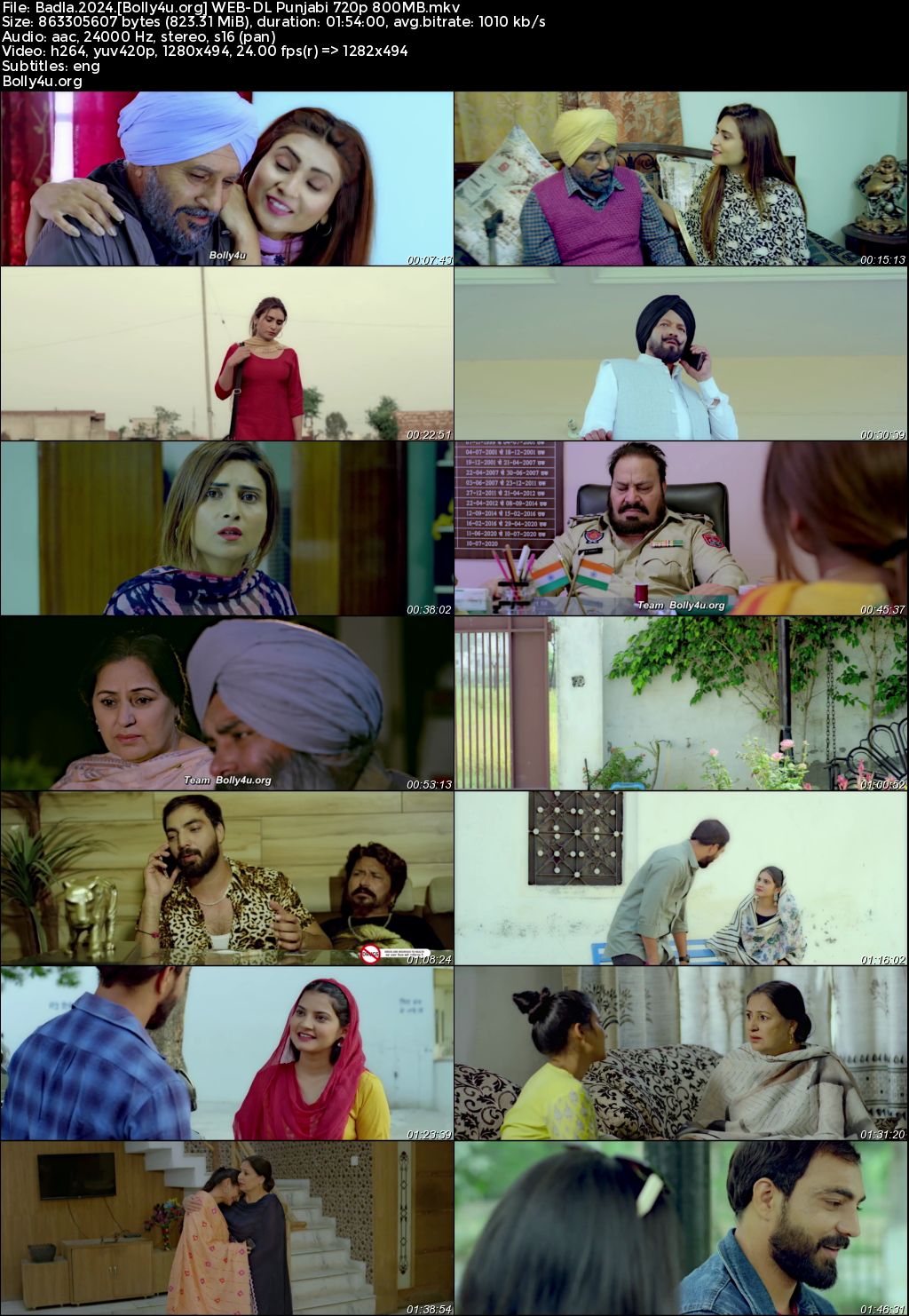 Badla 2024 WEB-DL Punjabi Full Movie Download 1080p 720p 480p