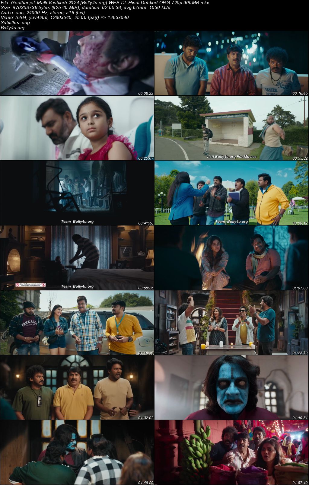 Geethanjali Malli Vachindi 2024 WEB-DL Hindi Dubbed ORG Full Movie Download 1080p 720p 480p