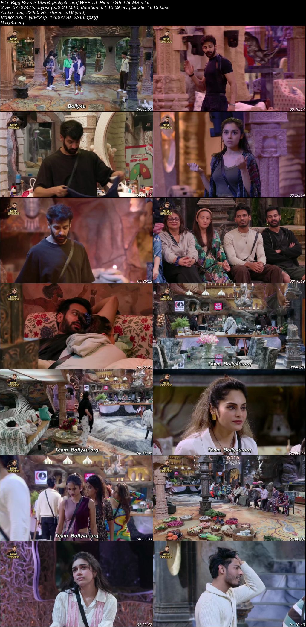 Bigg Boss 2024 WEB-DL Hindi S18E54 Download 720p 480p
