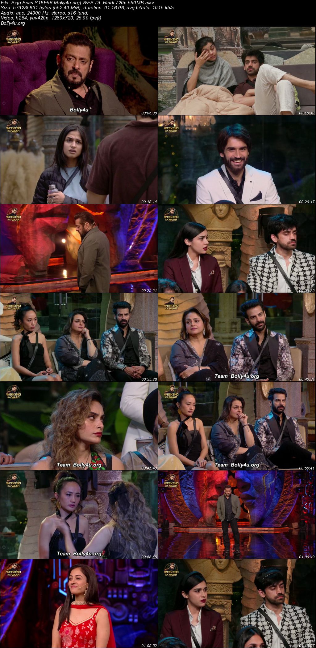 Bigg Boss 2024 WEB-DL Hindi S18E56 Download 720p 480p