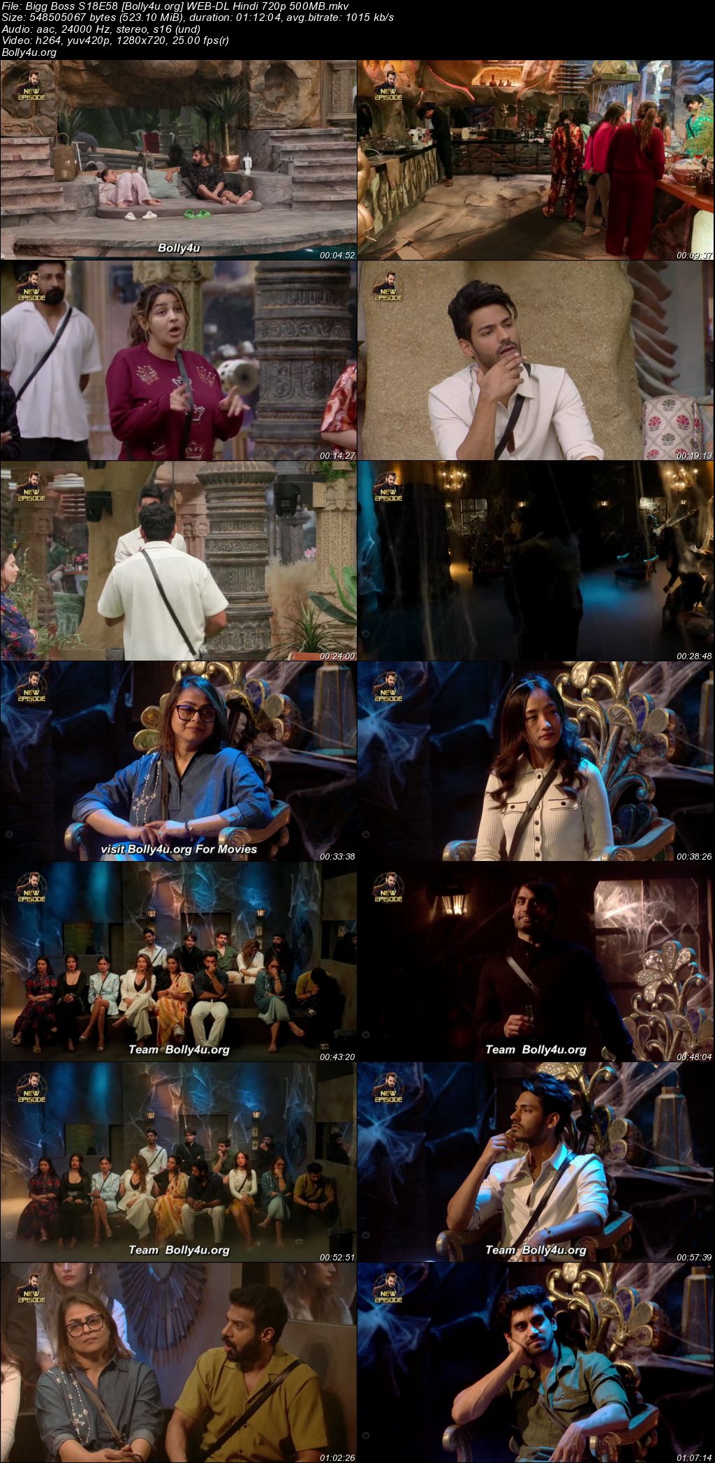 Bigg Boss 2024 WEB-DL Hindi S18E58 Download 720p 480p