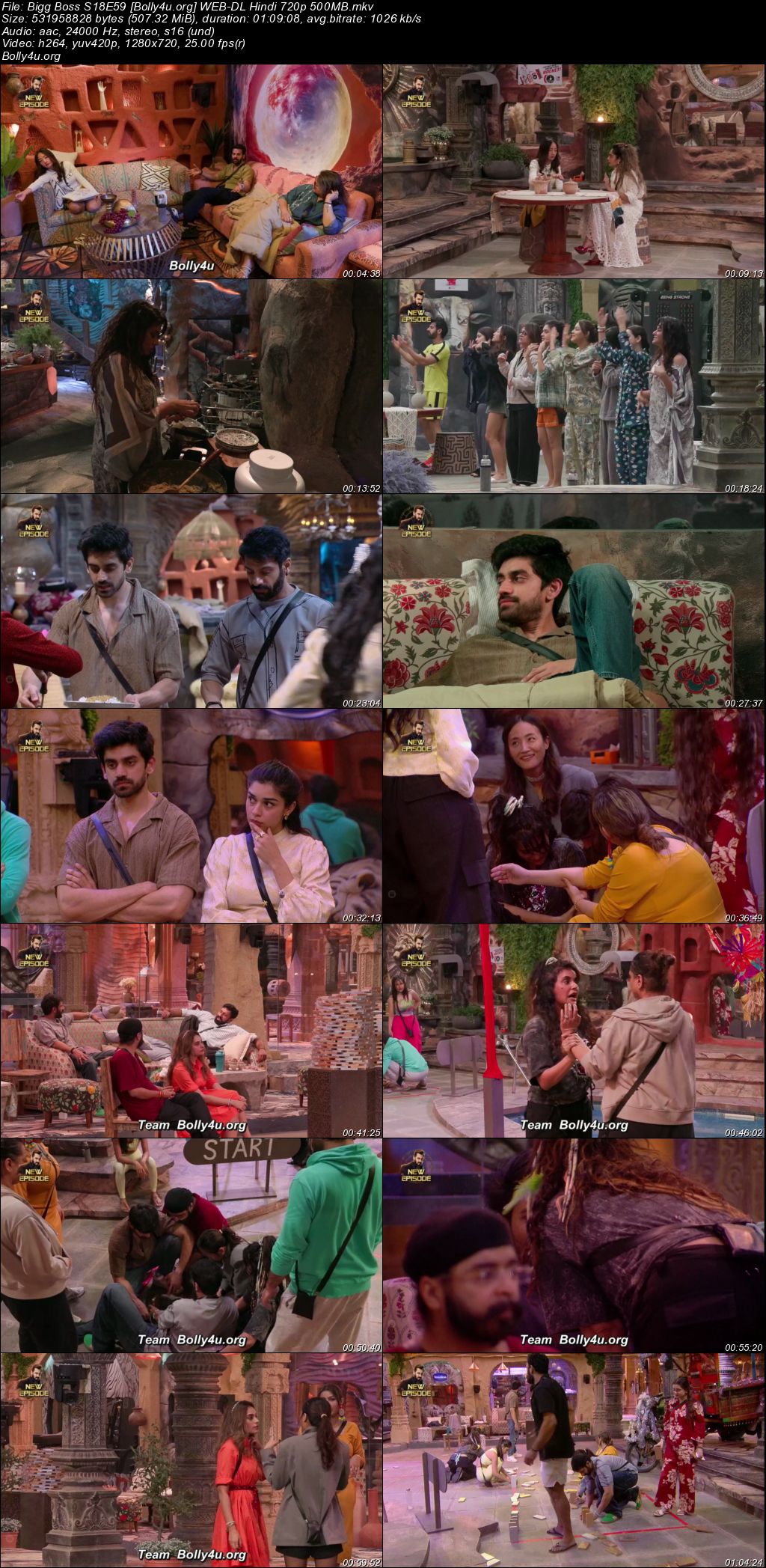 Bigg Boss 2024 WEB-DL Hindi S18E59 Download 720p 480p