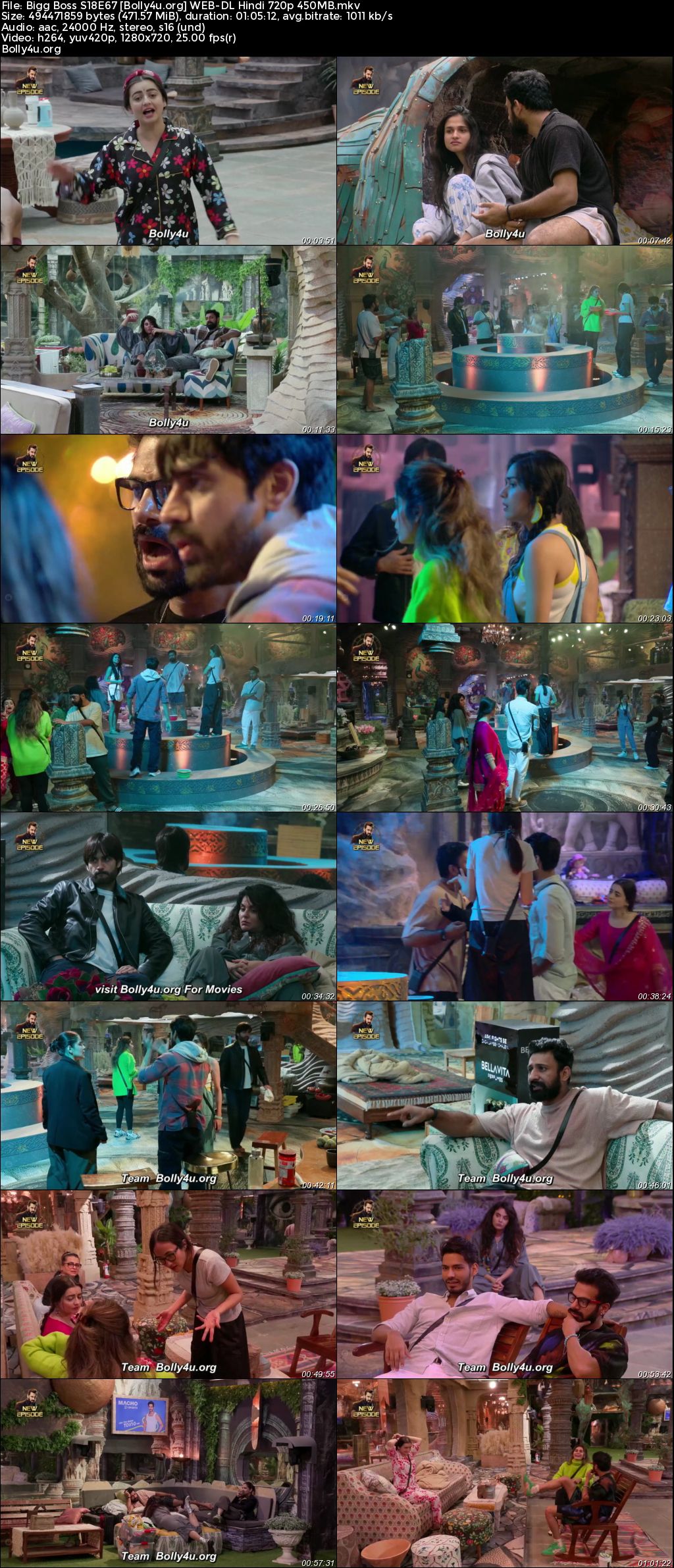 Bigg Boss 2024 WEB-DL Hindi S18E67 Download 720p 480p