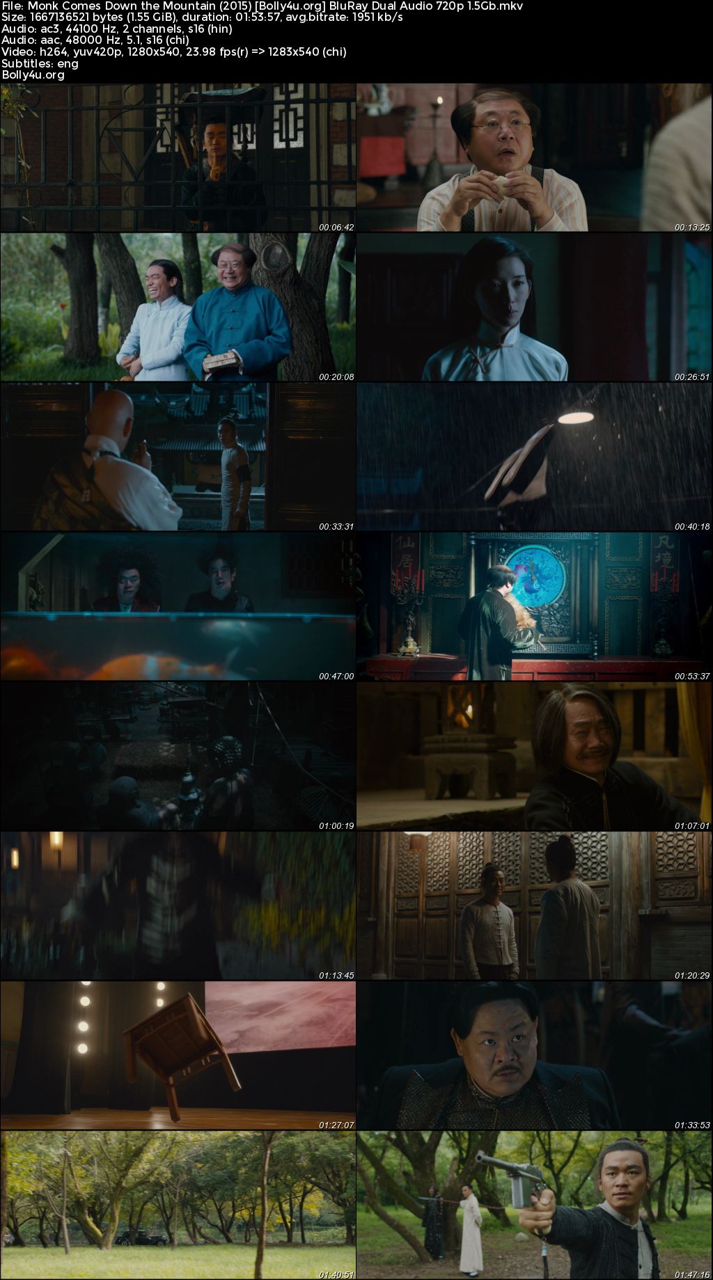 Monk Comes Down the Mountain 2015 BluRay Hindi Dual Audio Full Movie Download 720p 480p