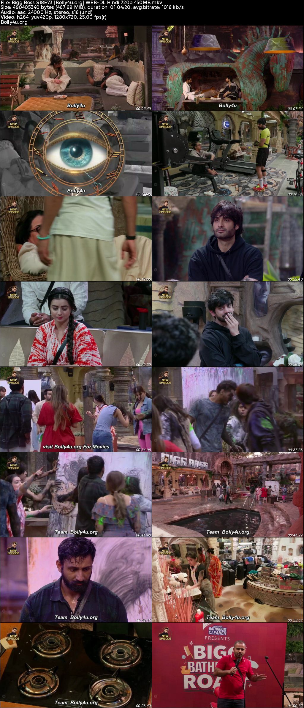 Bigg Boss 2024 WEB-DL Hindi S18E73 Download 720p 480p