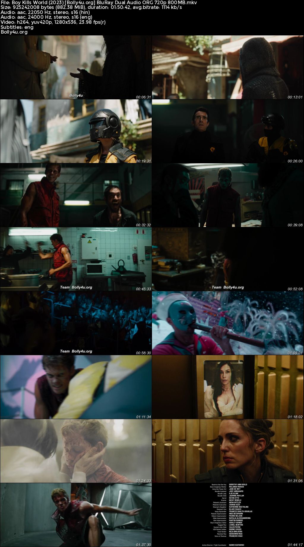 Boy Kills World 2023 BluRay Hindi Dual Audio ORG Full Movie Download 1080p 720p 480p