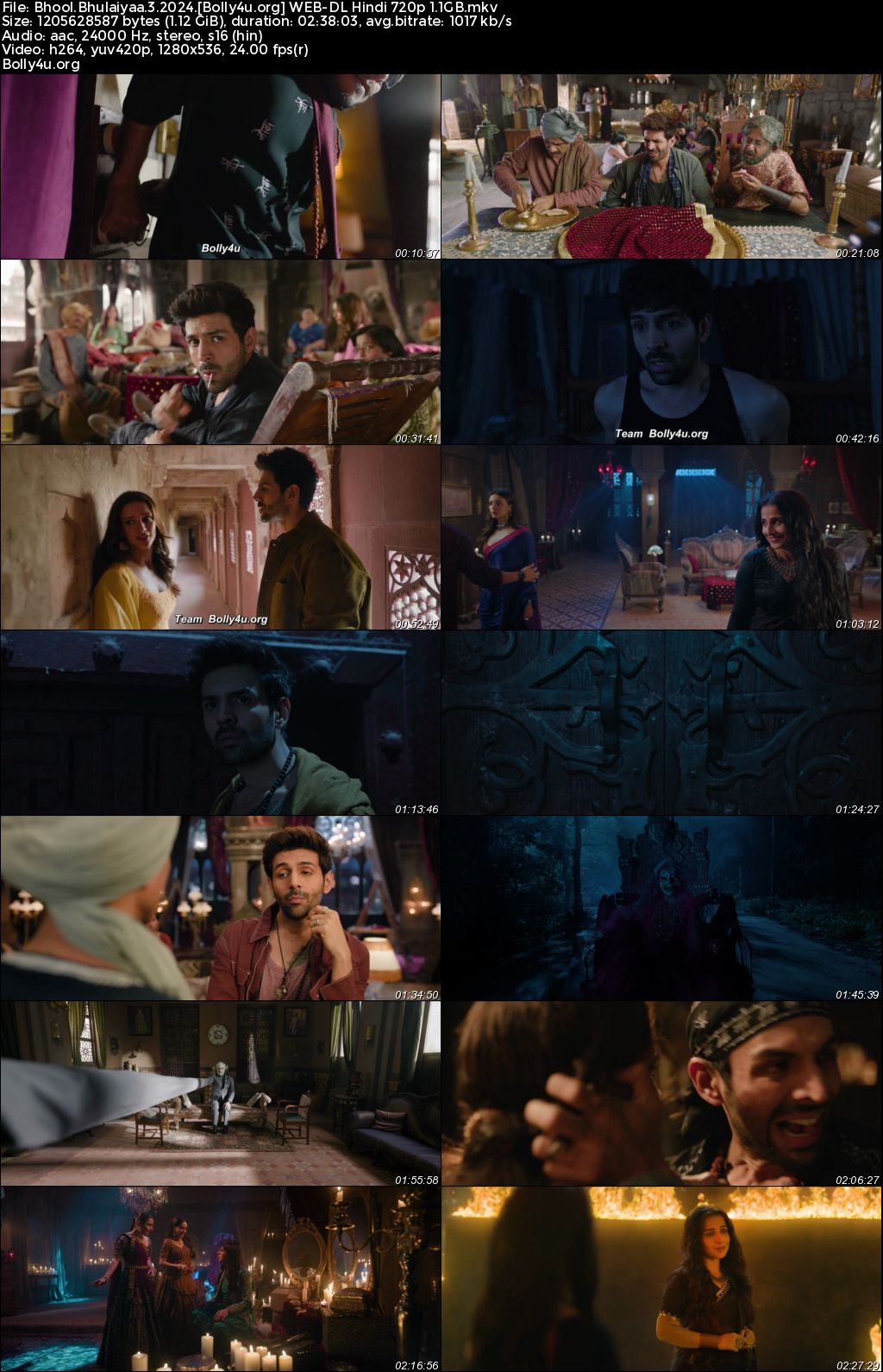 Bhool Bhulaiyaa 3 2024 WEB-DL Hindi Full Movie Download 1080p 720p 480p