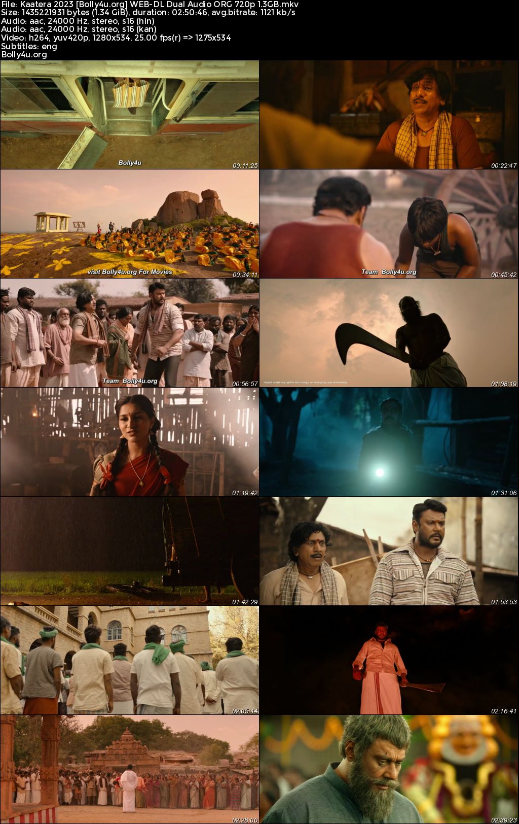 Kaatera 2023 WEB-DL UNCUT Hindi Dual Audio ORG Full Movie Download 1080p 720p 480p