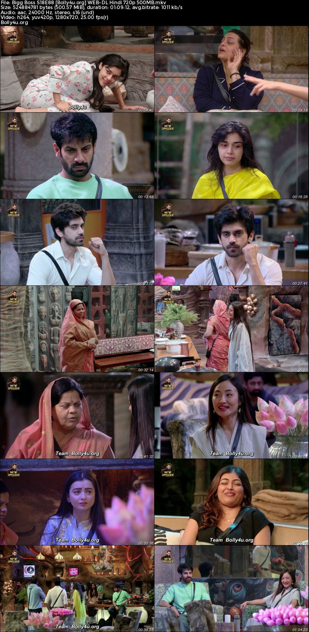 Bigg Boss 2024 WEB-DL Hindi S18E88 Download 720p 480p
