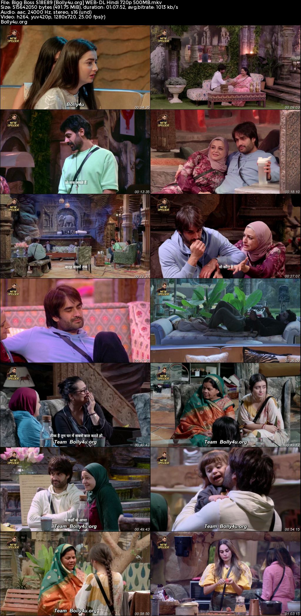 Bigg Boss 2024 WEB-DL Hindi S18E89 Download 720p 480p