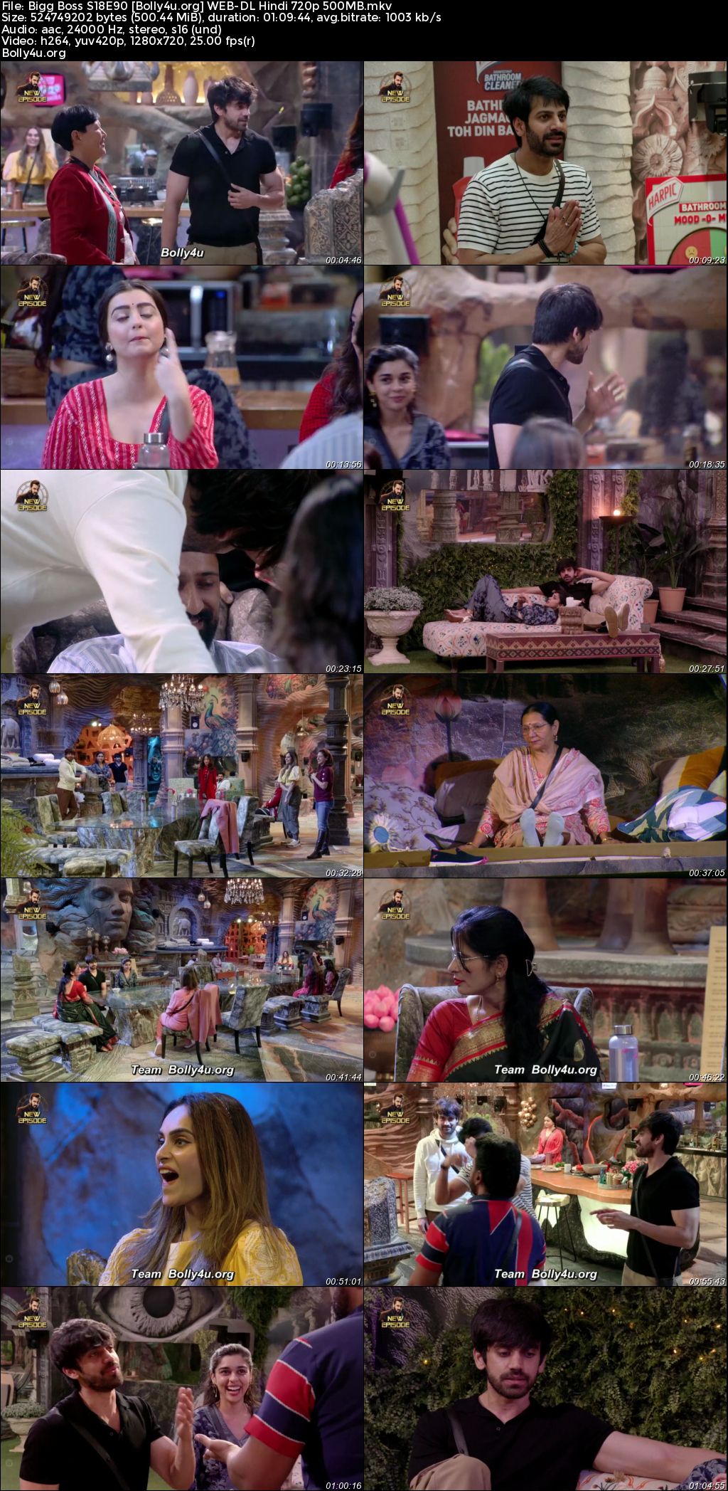 Bigg Boss 2024 WEB-DL Hindi S18E90 Download 720p 480p