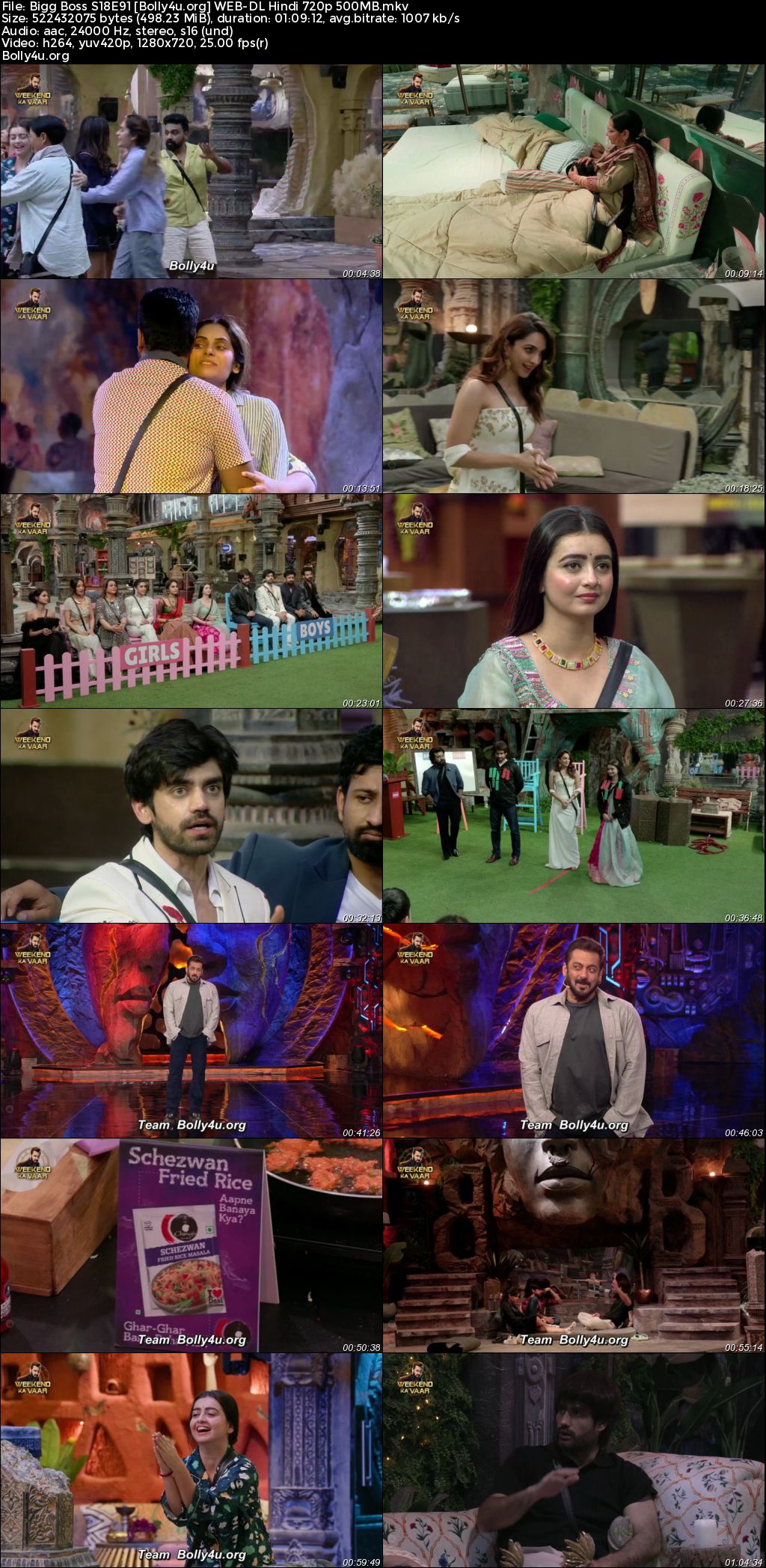 Bigg Boss 2024 WEB-DL Hindi S18E91 Download 720p 480p