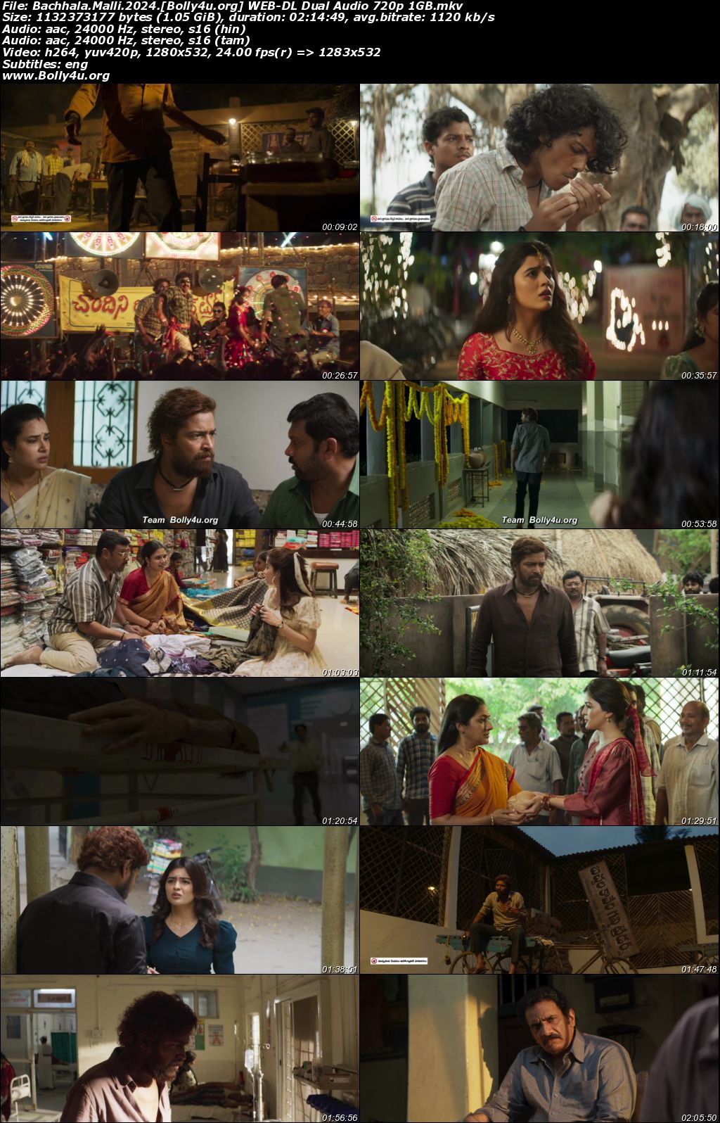 Bachhala Malli 2024 WEB-DL UNCUT Hindi Dual Audio ORG Full Movie Download 1080p 720p 480p