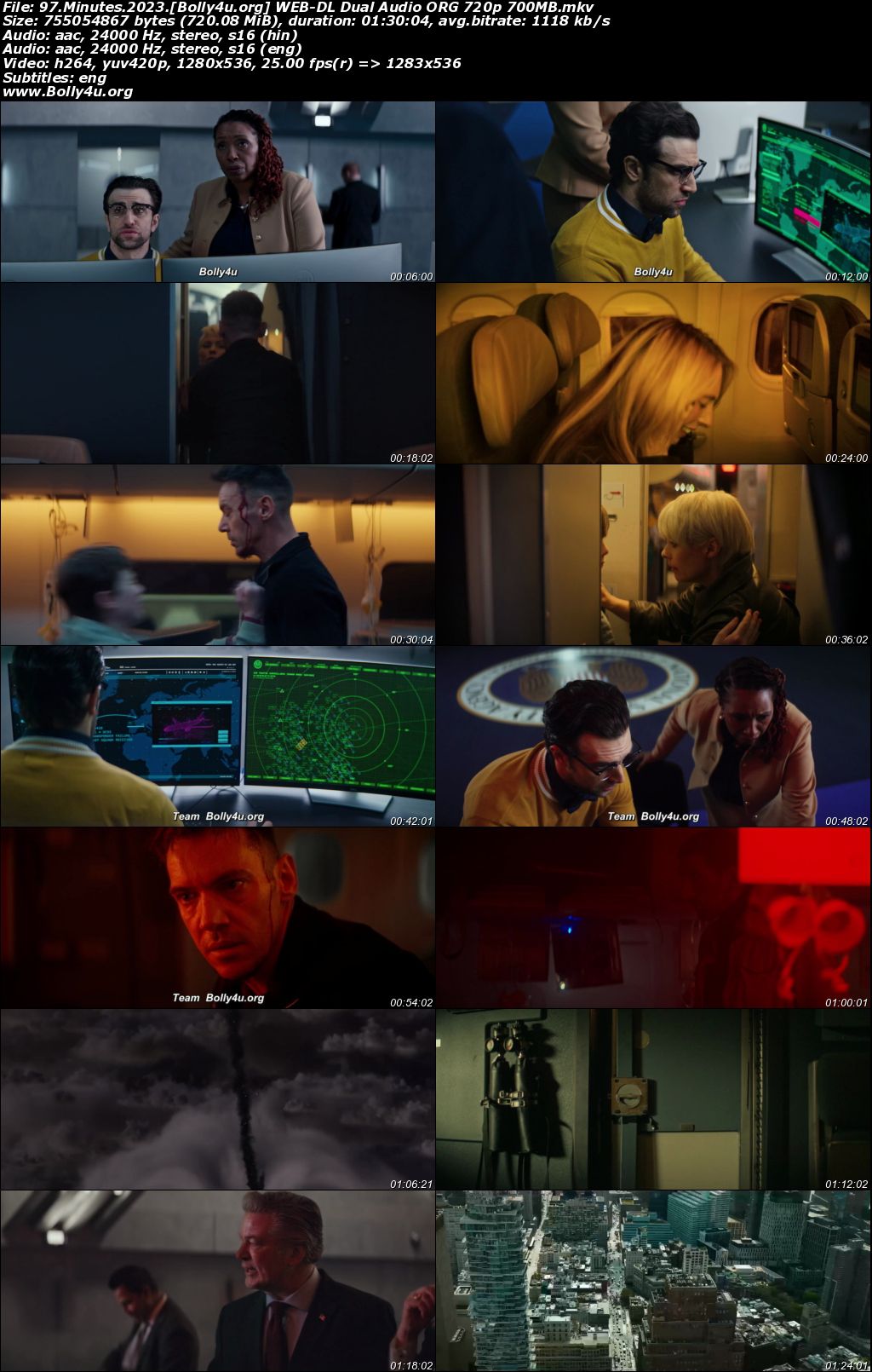 97 Minutes 2023 WEB-DL Hindi Dual Audio ORG Full Movie Download 1080p 720p 480p