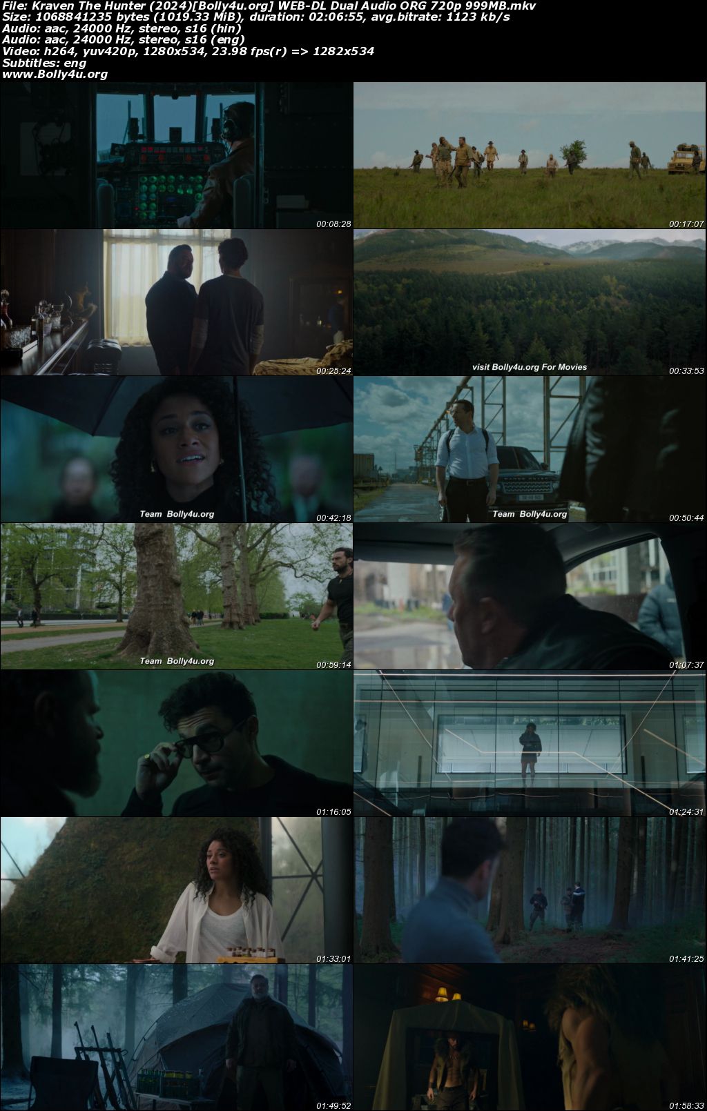 Kraven The Hunter 2024 WEB-DL Hindi Dual Audio ORG Full Movie Download 1080p 720p 480p