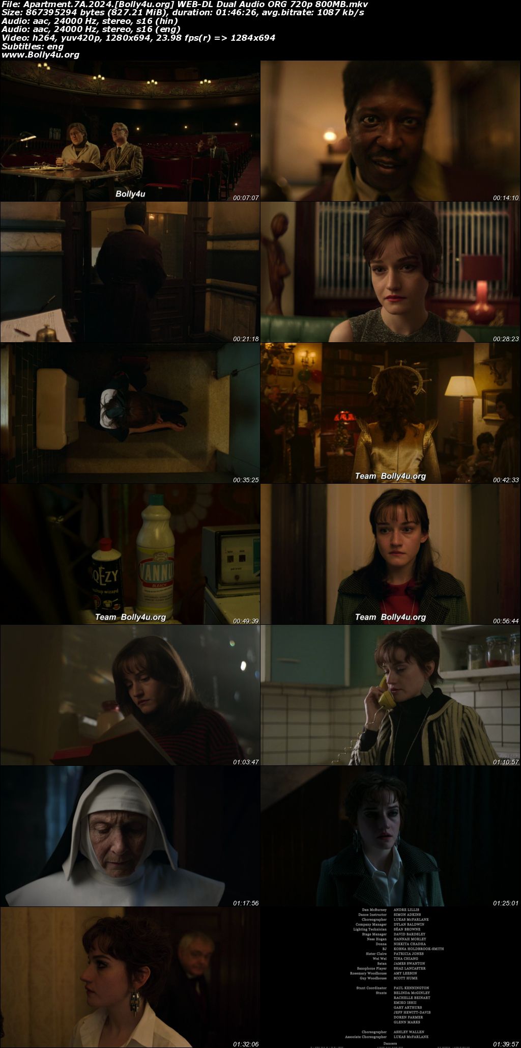 Apartment 7A 2024 WEB-DL Hindi Dual Audio ORG Full Movie Download 1080p 720p 480p