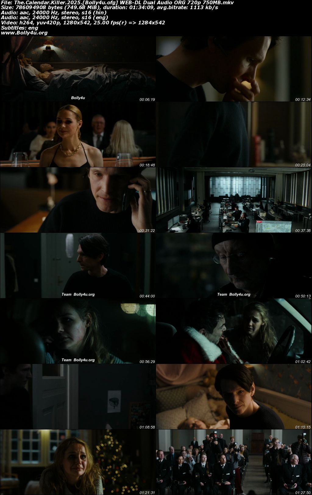 The Calendar Killer 2025 WEB-DL Hindi Dual Audio ORG Full Movie Download 1080p 720p 480p