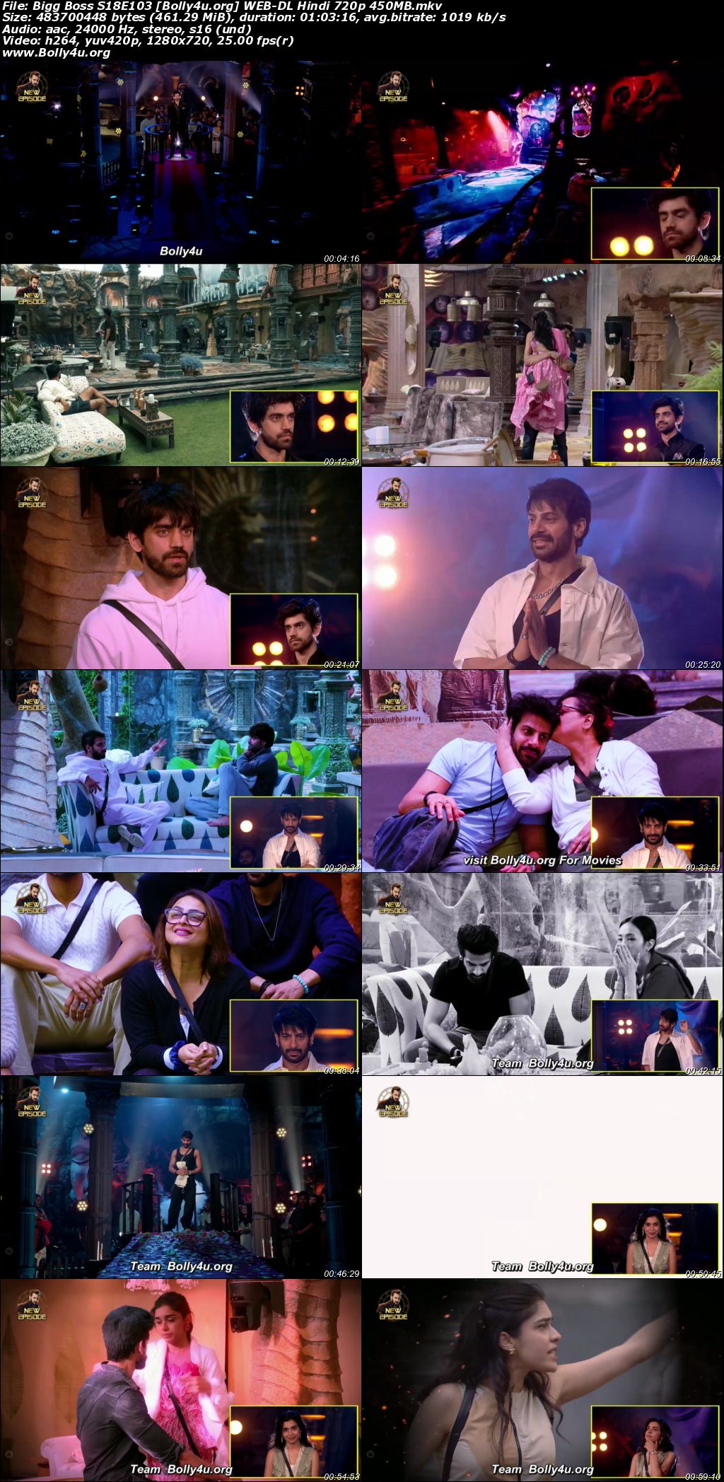 Bigg Boss 2024 WEB-DL Hindi S18E103 Download 720p 480p