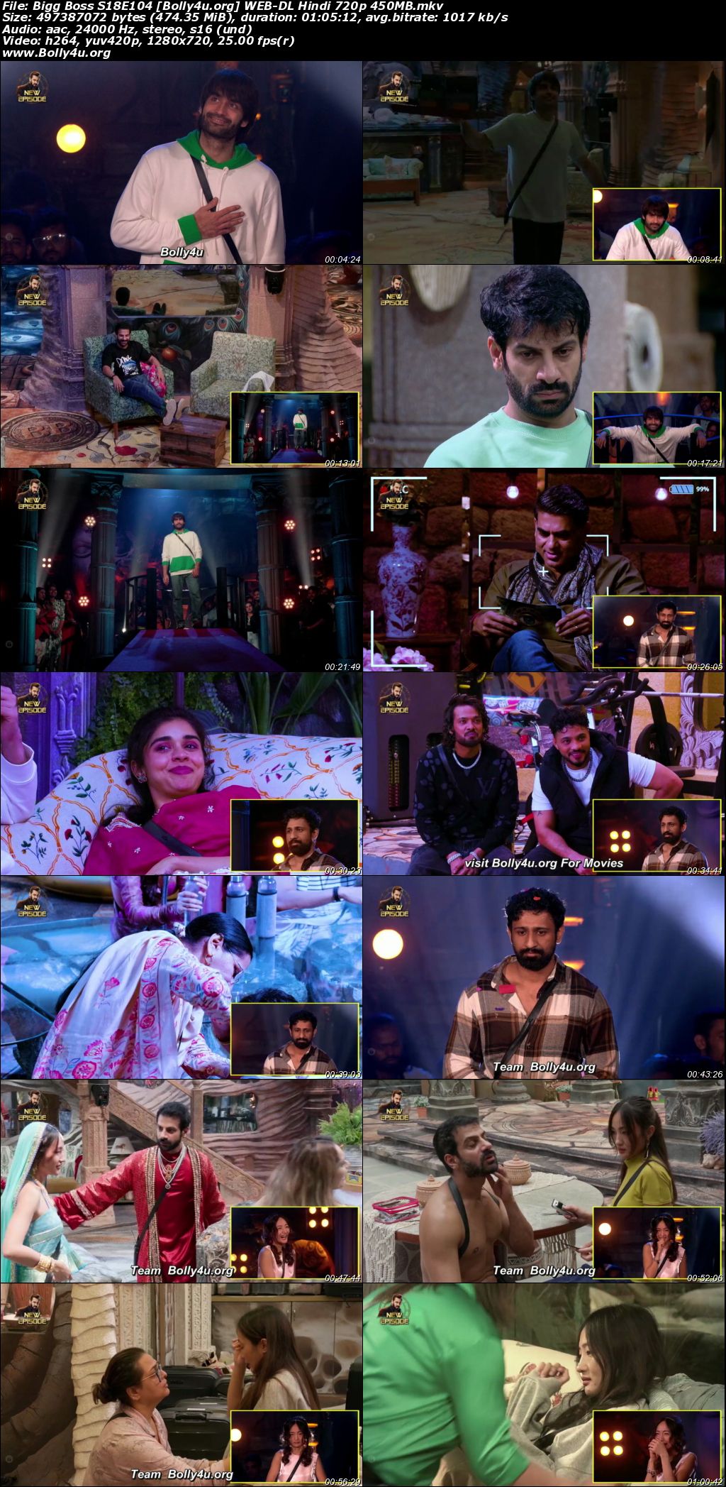 Bigg Boss 2024 WEB-DL Hindi S18E104 Download 720p 480p