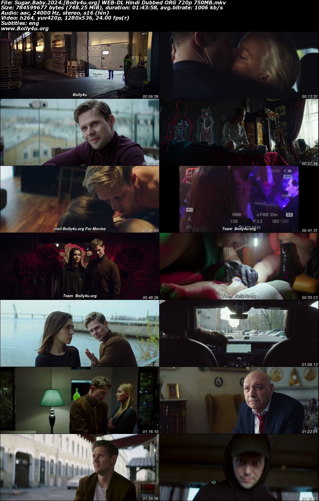 Sugar Baby 2024 WEB-DL Hindi Dubbed ORG Full Movie Download 1080p 720p 480p