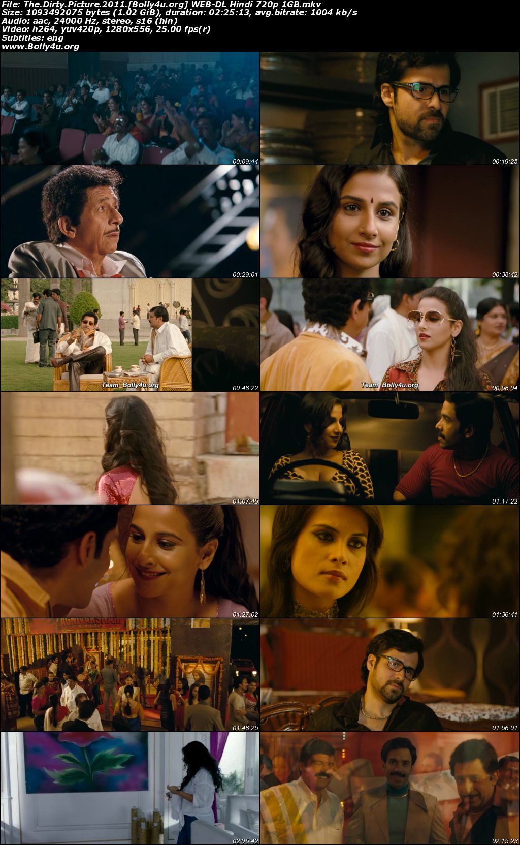 The Dirty Picture 2011 WEB-DL Hindi Full Movie Download 1080p 720p 480p