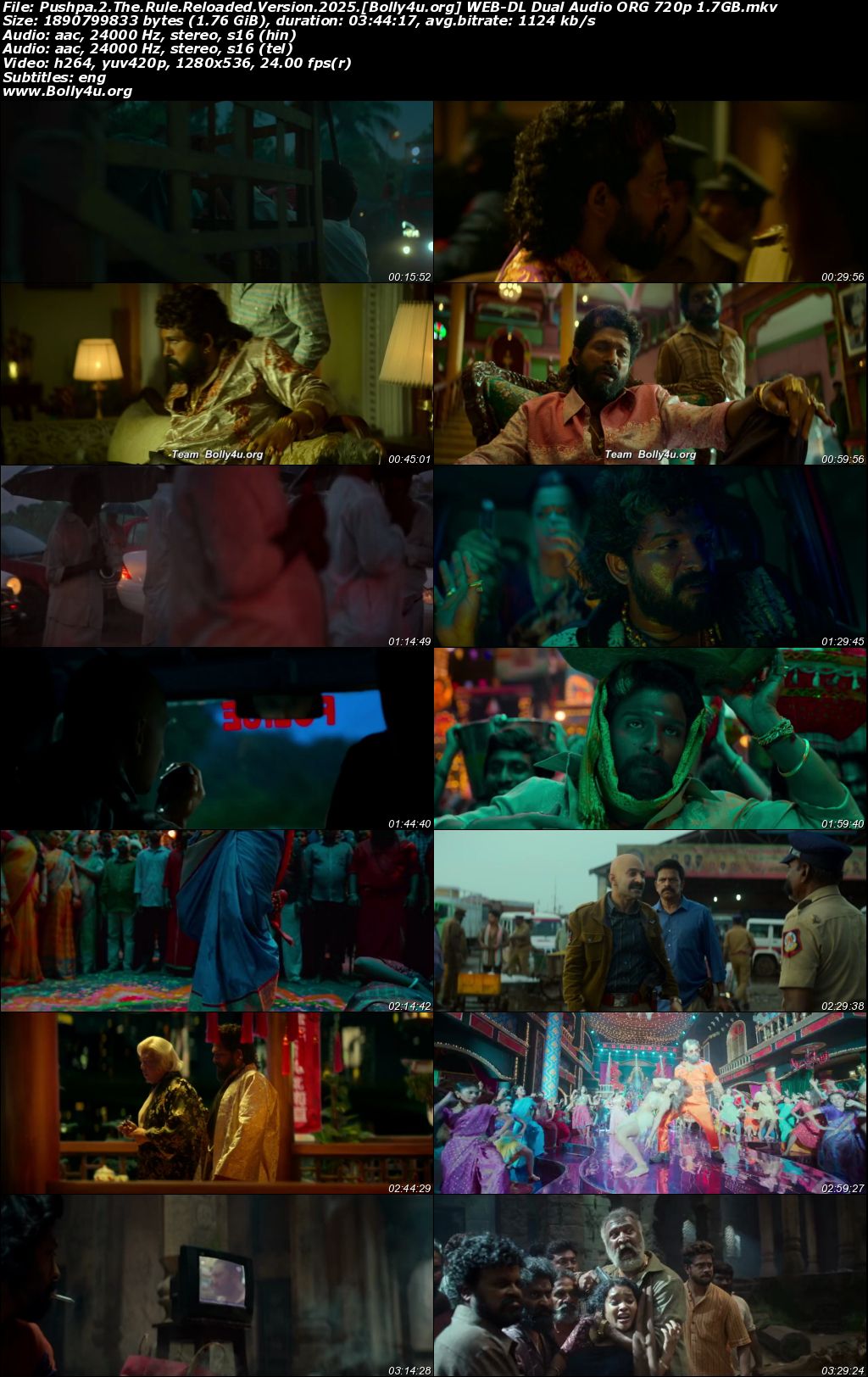 Pushpa 2 The Rule 2024 Reloaded WEB-DL UNCUT Hindi Dual Audio ORG Full Movie Download 1080p 720p 480p